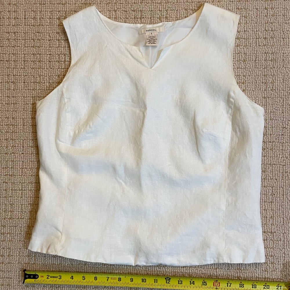 White Merona Shell Top, L